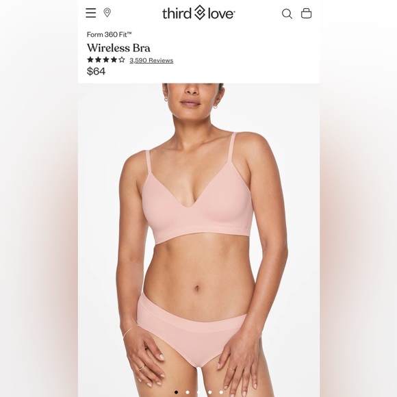 ThirdLove Other - ThirdLove • Form 360 Fit Wireless Bra • Ballet • XL+ • EUC